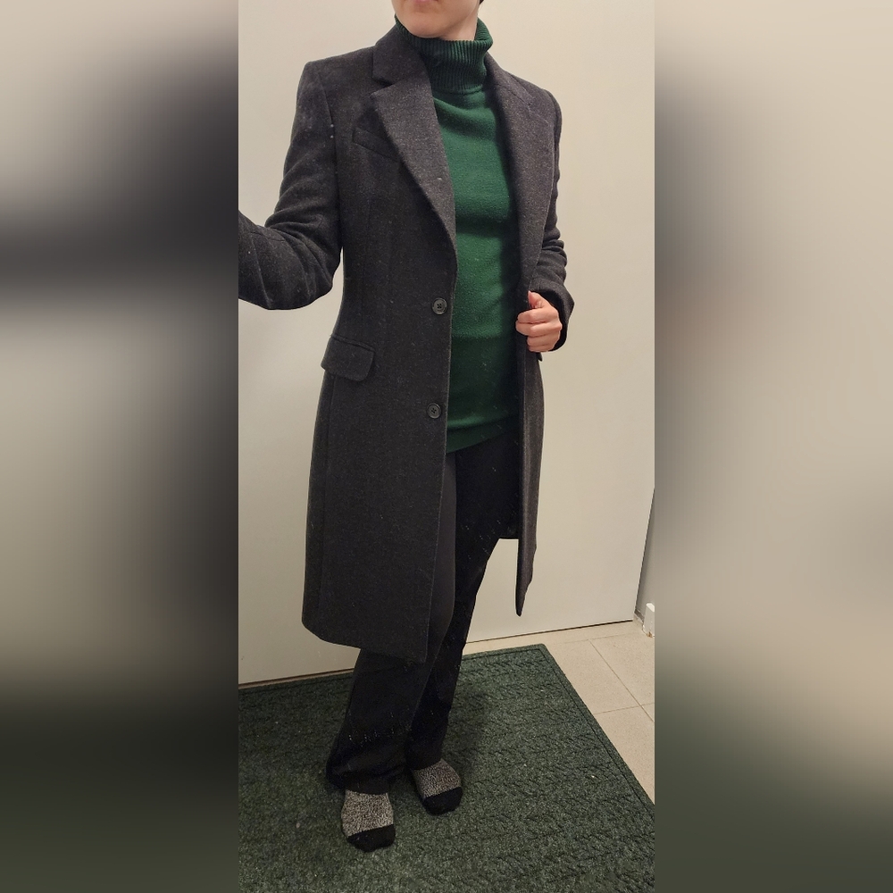 Babaton Charcoal Wool Coat